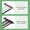 WEISUYUUS pieceIE5.0 X16 Risers Cable for Graphics, Highly Speed Flexible GPU Extender Risers Cable Extension 90Degree Angles 64GB/s view 3