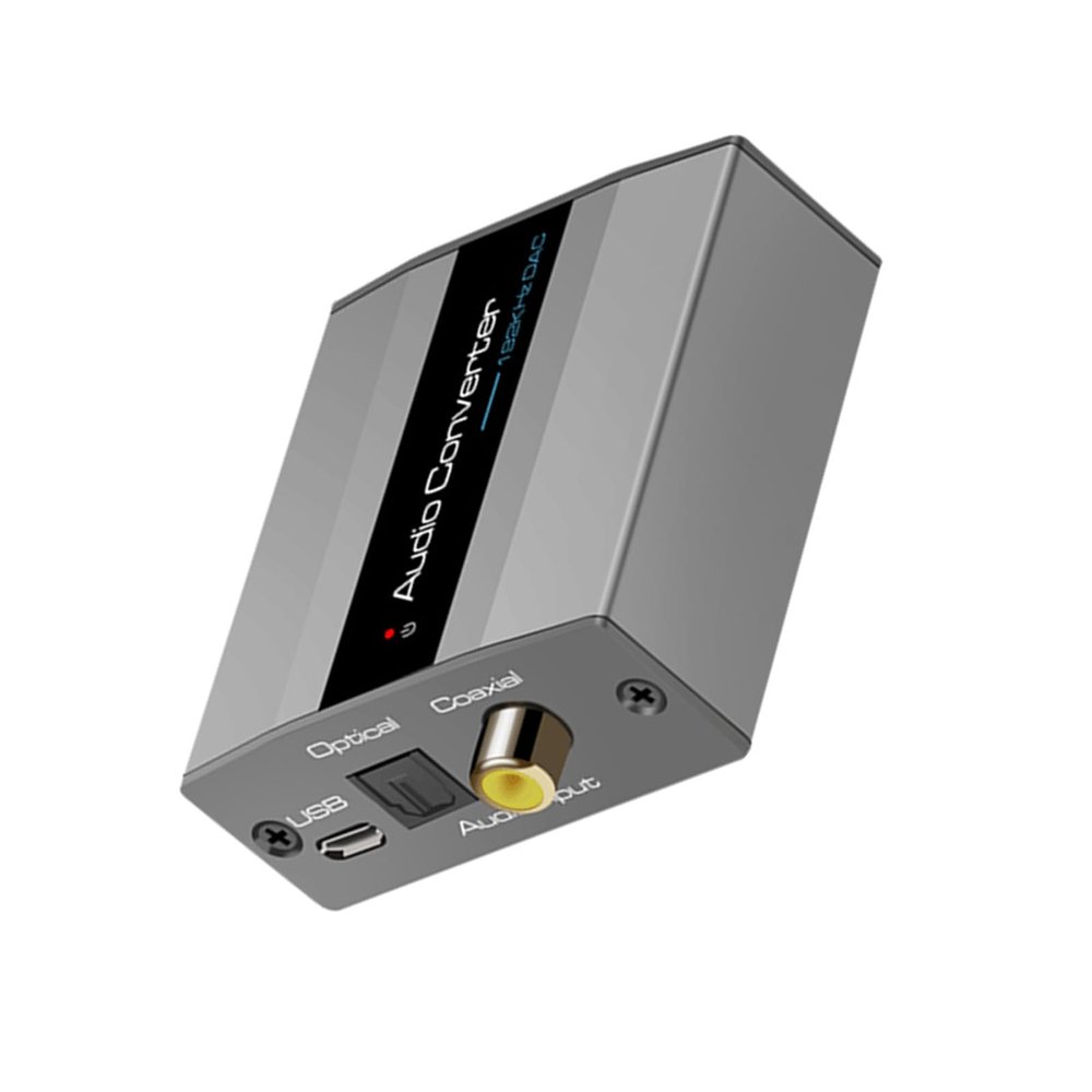 WEISUYUUS Digital to Analog Auditory Converter 192kHz Coaxial Adapter for Home Theater Systems