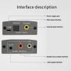 WEISUYUUS Digital to Analog Auditory Converter 192kHz Coaxial Adapter for Home Theater Systems view 3