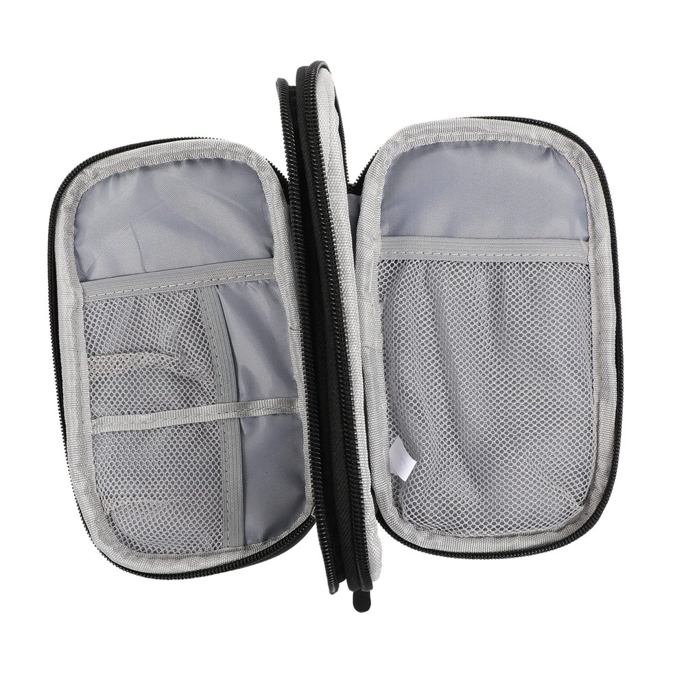 DIYEAH Travel Organizer Bag Multi Zippered Cord Case Compact Electronics Storage for Outdoor Accessories Upgrade Version Mysterious