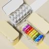 WEISUYUUS Desktop Cable Storage Box 10 Compartments High Capacity Clear Organizers Portable Accessory for Home Office Desk view 2