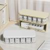WEISUYUUS Desktop Cable Storage Box 10 Compartments High Capacity Clear Organizers Portable Accessory for Home Office Desk view 3