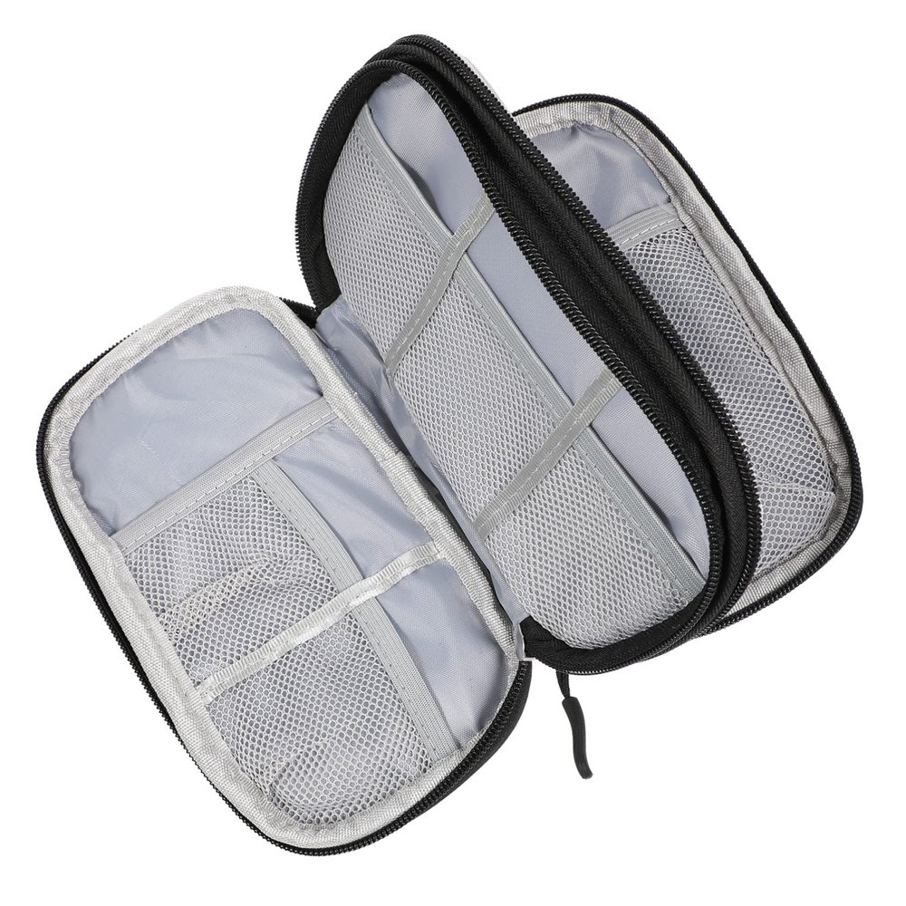 NUOBESTY Electronic Accessories Storage Organizer Pouch for Travel Zipper Case for Cables Chargers Usb Drives Large Capacity for Outdoor Use