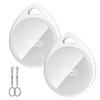 2 Pack Bluetooth Tracker Pair with A-pple Find My(i-OS Only) Intelligent Finder Item Locator Waterproof Tracking for Pet Wallet Backpack Dog Luggage view 1