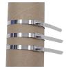 100 PCS Stainless Steel Cable Ties, Reusable Self-Locking Multi-Purpose Metal Cable Organizers(4.6x400mm) view 4