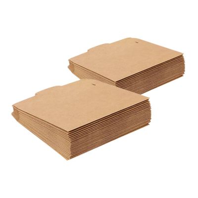Milisten 100pcs Kraft Paper Cd Sleeves for Storage Antique Style Envelopes for Cards and Documents Brown Paper Cd Holders for Organizing and