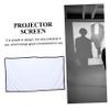 POPETPOP Retractable Outdoor Projector Screen Home Theater Movie Projector Screen view 4