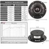 HIFIDIY LIVE 2PCS HiFi 4 inch Tweeter Speaker Unit 25-core Black Silk Membrane 8OHM 30W Home Film Treble Loudspeaker B1-102S view 2