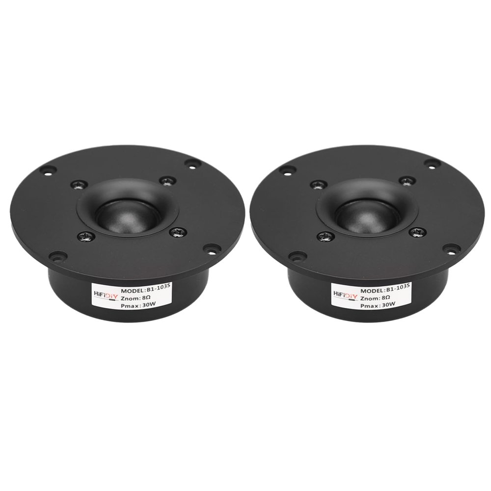 HIFIDIY LIVE 2PCS HiFi 4 inch Tweeter Speaker Unit 25-core Black Silk Membrane 8OHM 30W Home Film Treble Loudspeaker B1-103S