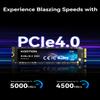 KOOTION 2TB NVMe Internal SSD PCIe 4.0, M.2 2280 NVMe Gen 4 Internal Solid State Drive Up to 5000MB/s, Storage Memory for PC view 3
