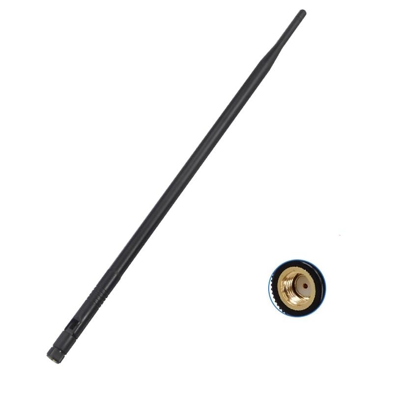 2.4G 5.8G Computer Motherboard WiFi Antenna 12dBi High Gain Router RP SMA Male Signal Enhancement Receive Bluetooth Glue Stick (5.8G RP-SMA Male 1pcs)
