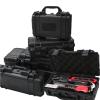 88JUNYh Waterproof Hard Case with Foam Waterproof Hard Shell PP Suitcase  Portable Shockproof Storage with Sponge(246x168x105mm) view 3