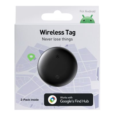 Android Air Tracker Tag 2 Pack: Smart Tracker(2026), Works with Google's Find Hub/Find My Device App (Android Only), Tracker Tag Locator for Keys, Luggage, Satchel, Backpack etc