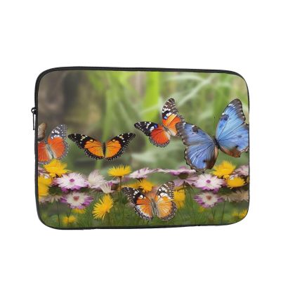 12 Inch Laptop Sleeve Bag Waterproof Shockproof Laptop Case Bag Group of Butterflies Computer Skin Bags Lightweight Tablet Carrying Case