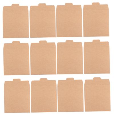 OUNONA 30pcs Kraft Paper Cd Dvd Sleeves Disc Paper Bag Kraft Cd Envelopes Simple Packaging