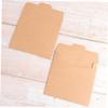 OUNONA 30pcs Kraft Paper Cd Dvd Sleeves Disc Paper Bag Kraft Cd Envelopes Simple Packaging view 3