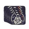 10 Inch Laptop Sleeve Bag Waterproof Shockproof Laptop Case Bag Astronaut Sitting in Yoga Chakra Computer Skin Bags Lightweight Tablet Carrying Case view 2