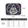10 Inch Laptop Sleeve Bag Waterproof Shockproof Laptop Case Bag Astronaut Sitting in Yoga Chakra Computer Skin Bags Lightweight Tablet Carrying Case view 4