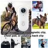 Gsnagole Small 4K Mini Body Thumb Camera, Wearable Action Body Cam, Sports Micro Action Cam, Magnetic Fishing Necklace for Chest, for Work, Travel, Fishing, Pet Walking (1080P Black-64G) view 3