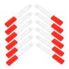 ULTECHNOVO 12 Pack Plastic Thermometer Protection Tube with Caps, Red view 1