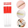 ULTECHNOVO 12 Pack Plastic Thermometer Protection Tube with Caps, Red view 3