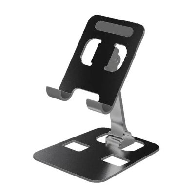 BCJDIEIV Universal Foldable Desk Holder Mount Stand Fit for Mobile Holder Fit for Tablet Desktop Holder(Black)