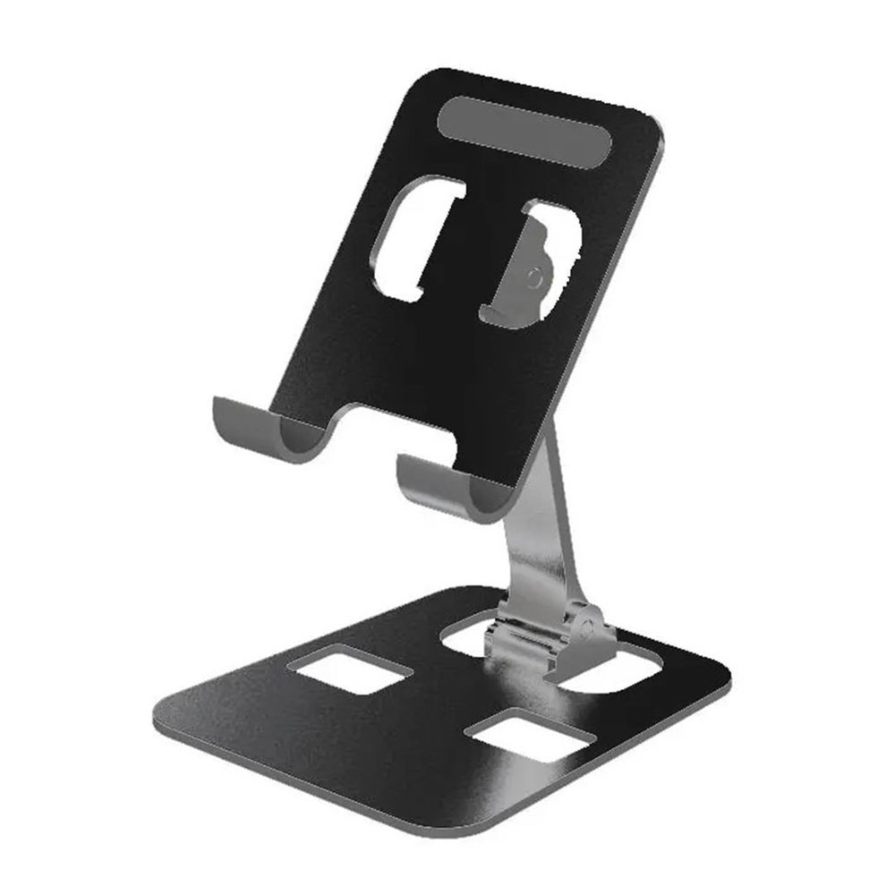 BCJDIEIV Universal Foldable Desk Holder Mount Stand Fit for Mobile Holder Fit for Tablet Desktop Holder(Black)