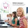DOITOOL Adorable Over Ear Headset Boy Girl Headset Unicorn Horn and Cat Ears Headphones for Boys and Girls and Adults view 2