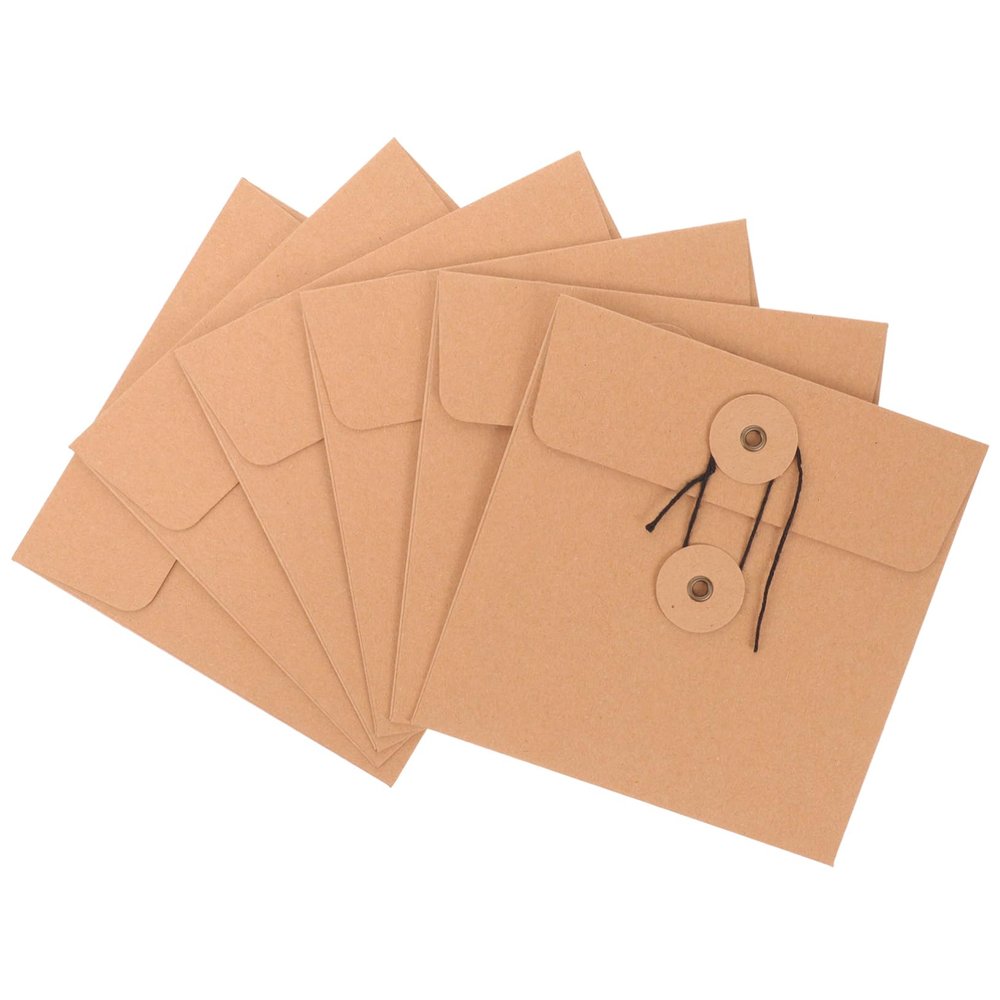 Uonlytech 10Pcs Paper CD Sleeves DVD Envelopes for Storage Protection Sturdy CD Holder for Organizing DVDs Paper Storage