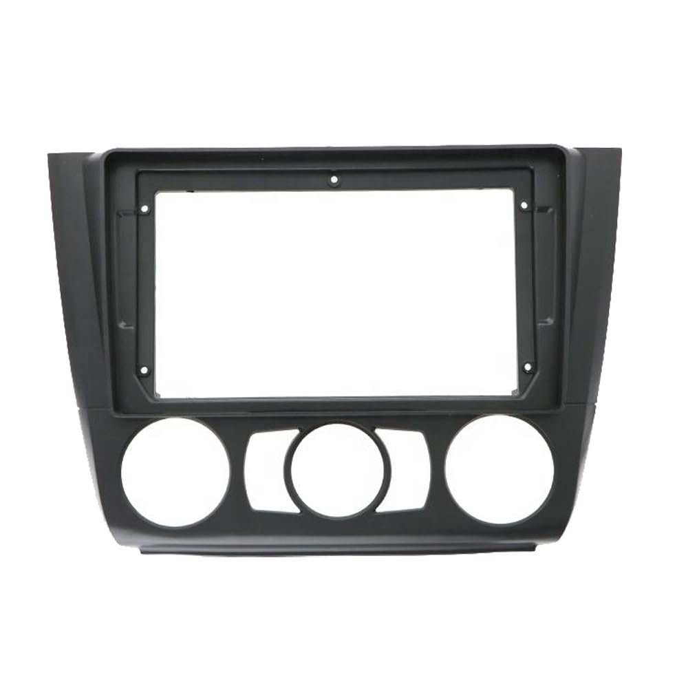 YSMDCYYSM 9 INCH Car Audio Big Screen Fascia Frame Adapter Compatible with 1 Series 2008-2012 DVD Player Fitting Panel Frame Kit Frame Panel(Black)