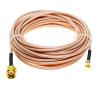 KUIQEO Video Connector RG316 MCX Male Right Angle to SMA Male Coax Extension Cable Jumper Pigtail coaxial Cable(20cm) view 1