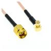 KUIQEO Video Connector RG316 MCX Male Right Angle to SMA Male Coax Extension Cable Jumper Pigtail coaxial Cable(20cm) view 2