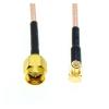KUIQEO Video Connector RG316 MCX Male Right Angle to SMA Male Coax Extension Cable Jumper Pigtail coaxial Cable(20cm) view 4