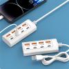 8 Port USB Extension Adapter with 4 USB and 4 Type C Adapter for Efficient Device Charging Tablet Laptop Mobile Phones view 2