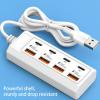 8 Port USB Extension Adapter with 4 USB and 4 Type C Adapter for Efficient Device Charging Tablet Laptop Mobile Phones view 3