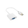LINGQE HD 1080P HDMI-Compatible to Adapter Digital Analog HDMI-Compatible Male to Famale Cable Converter for PC Tablet(White) view 1