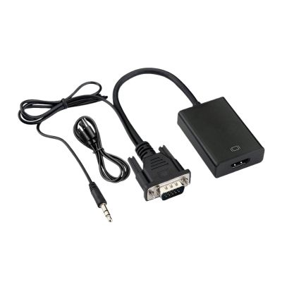 LINGQE Full HD to HDMI-Compatible Converter Adapter Cable 1080P with Output HD Adapter for PC to HDMI Projector