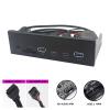 5.25Inch USB3.2 Gen1 Front Panel Featuring 5Gbps Fast Speed Data Transfer 19pin to 2xUSB3.0 2xType C and Auditory view 3