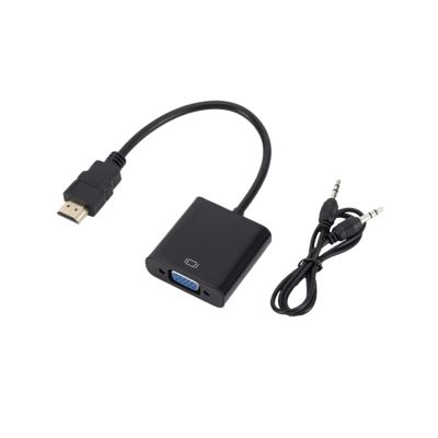 LccKaa 1080P HDMI-Compatible to Adapter Converter with HDMI2VGA Cable for PC TV Box Computer Display Projector(Product C)