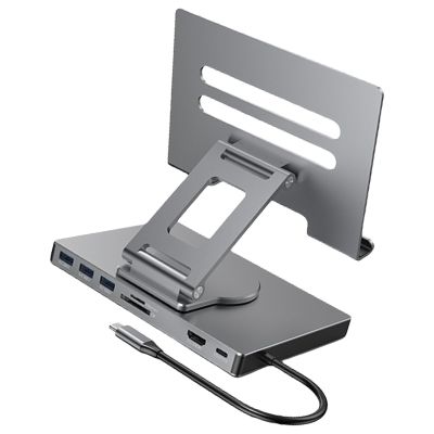8/9 in 1 USB C Docking Station for Tablets USB C Hubs Type C to 4K 60Hz 5Gbps USB3.0 1000Mbps Adapter for PC Laptop