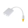 Angoily Digital Optical Audio Splitter Adapter White Plated Terminals Non Magnetic Shell Distributes One Input to Two Outputs Compatible with Soundbars Tvs Headphones view 1