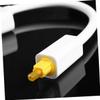 Angoily Digital Optical Audio Splitter Adapter White Plated Terminals Non Magnetic Shell Distributes One Input to Two Outputs Compatible with Soundbars Tvs Headphones view 2