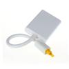 Angoily Digital Optical Audio Splitter Adapter White Plated Terminals Non Magnetic Shell Distributes One Input to Two Outputs Compatible with Soundbars Tvs Headphones view 3