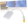 Angoily Digital Optical Audio Splitter Adapter White Plated Terminals Non Magnetic Shell Distributes One Input to Two Outputs Compatible with Soundbars Tvs Headphones view 4