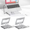 10 Port Laptop Docking Station and Folding Rising Base Holder and Comprehensive Device Protections Aluminum Stand view 2