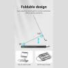 10 Port Laptop Docking Station and Folding Rising Base Holder and Comprehensive Device Protections Aluminum Stand view 4