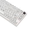 125PCS Black and White Keycaps Heat Sublimated for Mechanical Keyboards Multiple Keyboard Models Easy Installation view 1