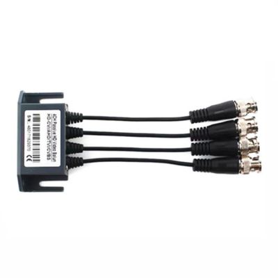 Easy Installation Twisted Transmitter 4Port BNC Signals Boosters for Enhances CCTV Coverage CVBS