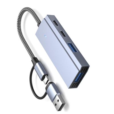 Fast Speed USB3.0/Type C Hubs 5Gbps Fast Data Transmission Adapter for Laptops Tablets and Smartphones