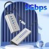 Type C Hubs USB Hubs 7/10 Port USB3.0 Splitter USB Hubs Adapter Expansion Docking Station Adapter for PC/Phone/Laptop view 3